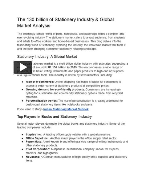 market analysis